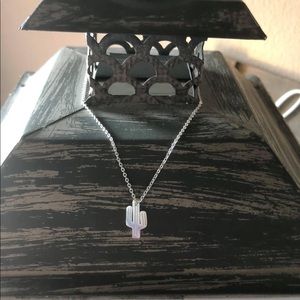 Silver Plated Cactus Necklace